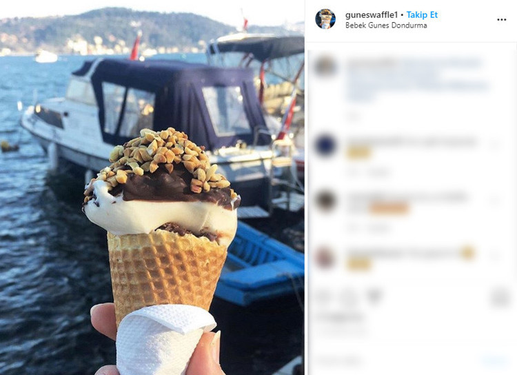 Güneş Dondurma Waffle - İstanbul