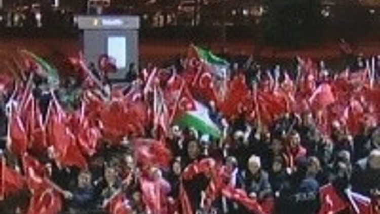 İstanbulda miting gibi karşılama