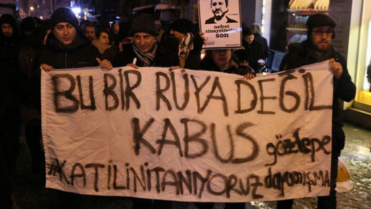 Gazeteci Nuh Köklünün öldürülmesi protesto ediliyor