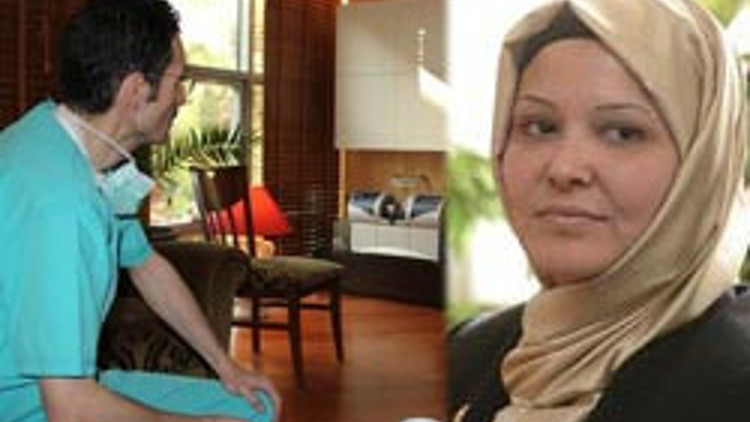 Eşini televizyondan izledi