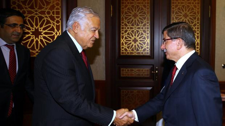 Davutoğlu, Dengir Mir Mehmet Fıratı kabul etti Davutoğlu, Dengir Mir Mehmet Fıratı kabul etti