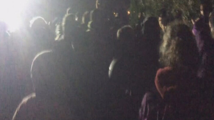 Yırcada biber gazlı yeni görüntüler