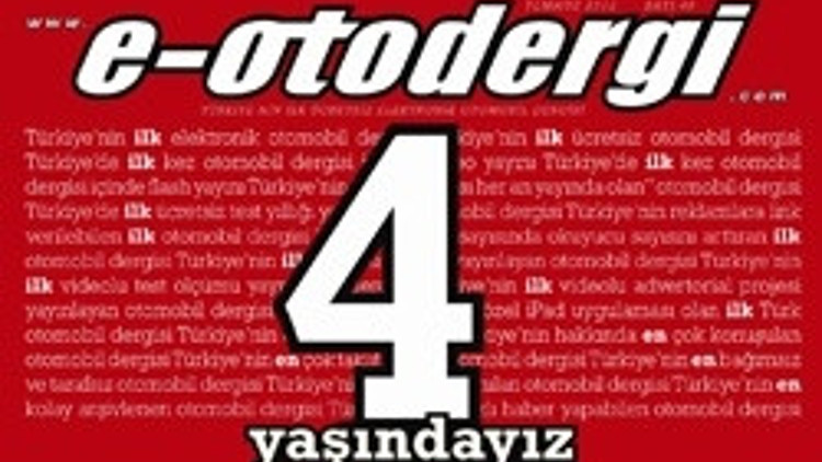e-otodergi 4 yaşında