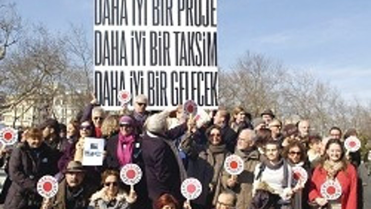 Taksim projesine protesto