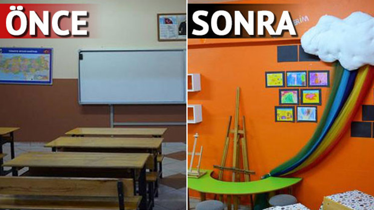 Türkiyenin konuştuğu öğretmen Ahmet Naçın sınıfı örnek oldu