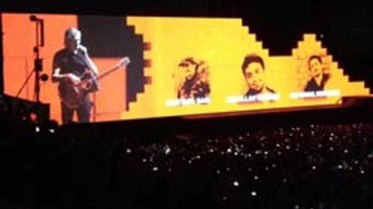 Roger Waters konserine Gezi damgası
