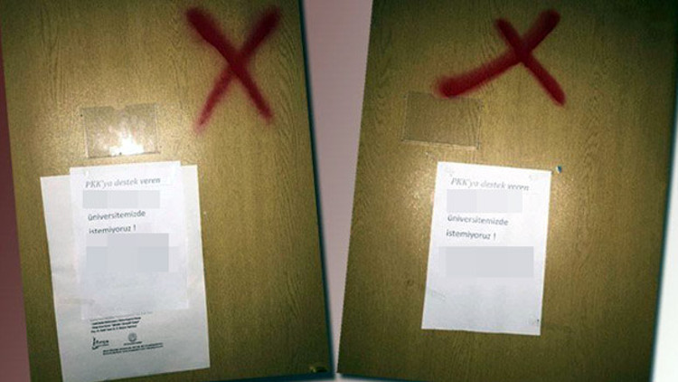 Akademisyenlerin kapıları işaretleniyor