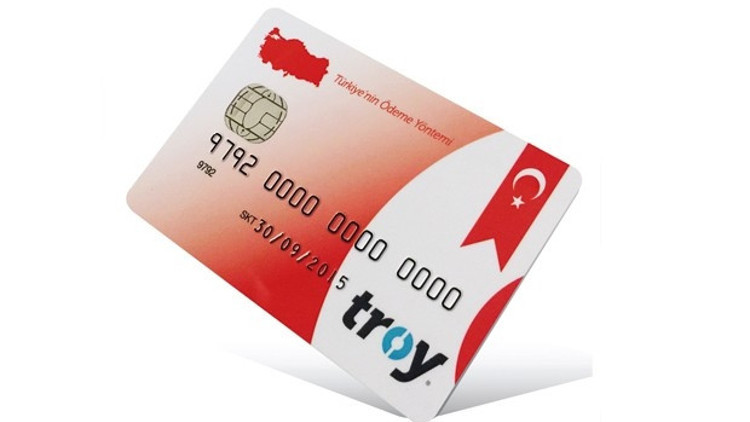 Yerli kredi kartı TROY kullanılmaya başlandı Yerli kredi kartı TROY kullanılmaya başlandı