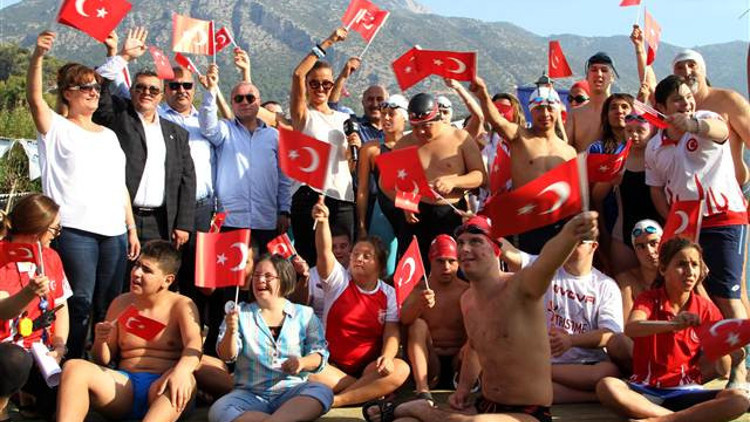 Özel sporcular Fethiyede yarıştı Özel sporcular Fethiyede yarıştı