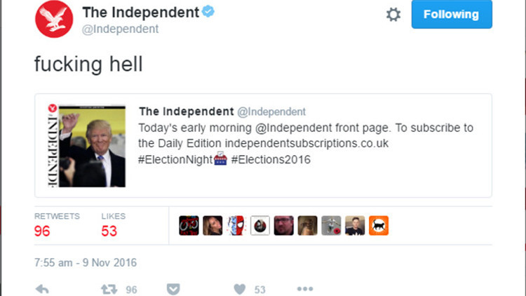 İngiliz basınından önde gelen gazetesinden Donald Trumpa küfürlü tweet İngiliz basınından önde gelen gazetesinden Donald Trumpa küfürlü tweet