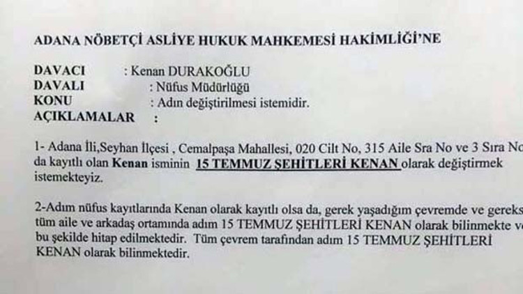 15 Temmuz Şehitleri Kenan iddiası doğru çıkmadı