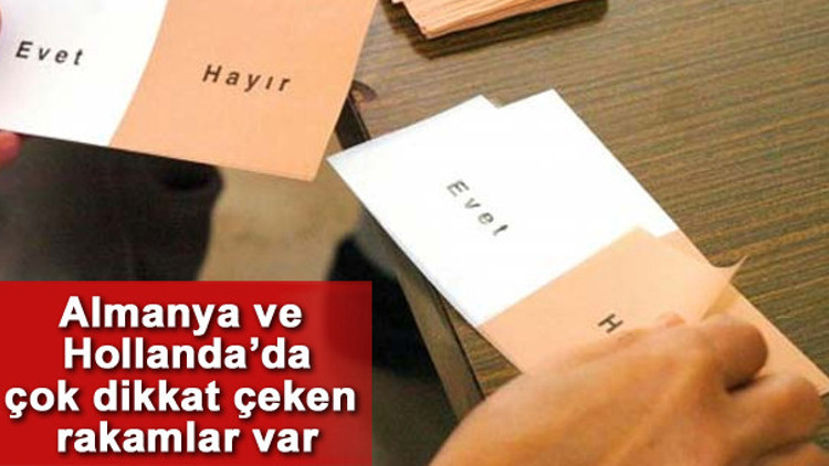 Referandum için yurtdışı oylarında dikkat çeken rakamlar
