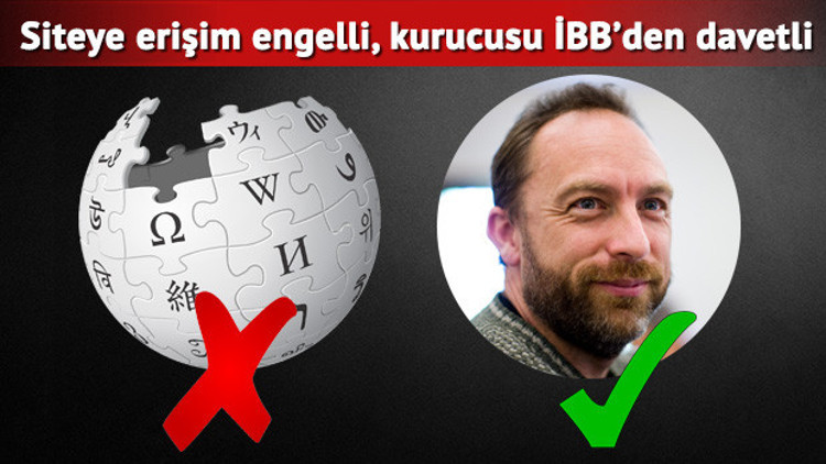 Wikipediaya erişim engeli sürüyor, kurucusu İBB davetiyle geliyor