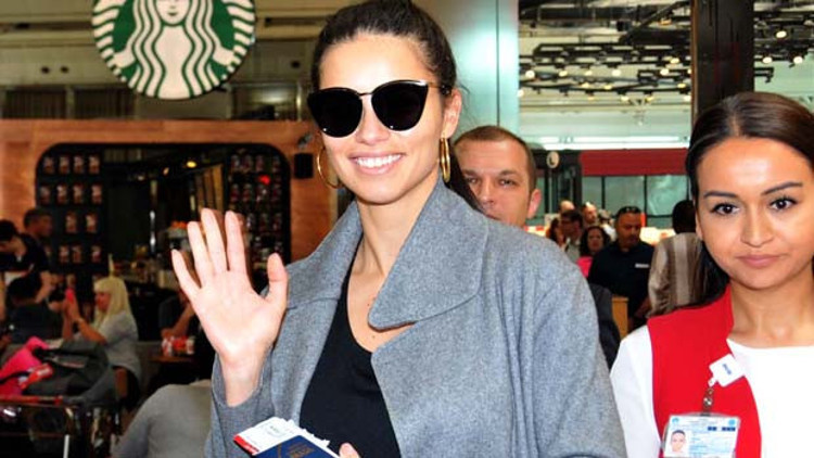 Adriana Lima dün uçağı kaçırmıştı bugün ise...