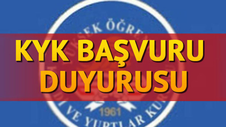 KYK başvuru işlemi ne zaman yapılır KYK yurt başvuruları ne zaman yapılacak