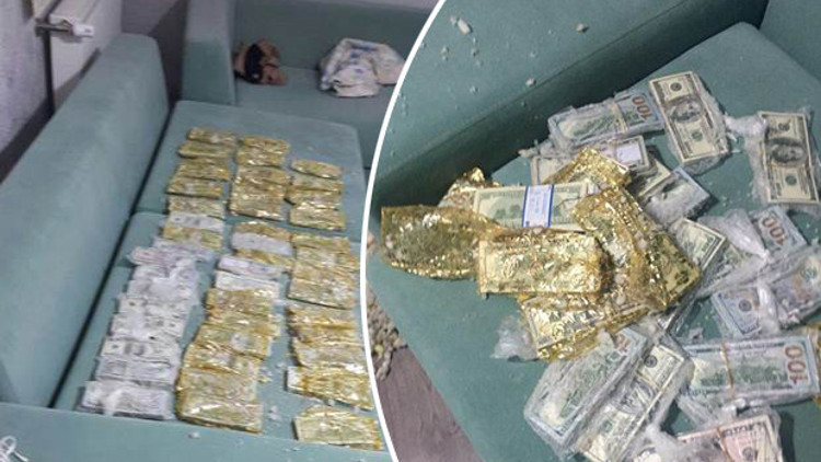 Yüz binlerce dolar yastıktan çıktı Polis şaşkına döndü