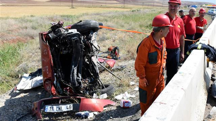 Kırıkkalede feci kaza...