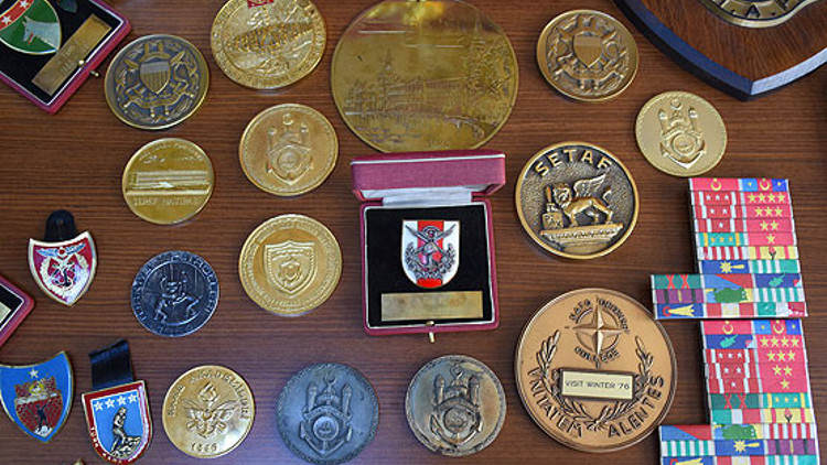 Sancar’ın madalya ve şiltleri Harbiye’deki askeri müzede