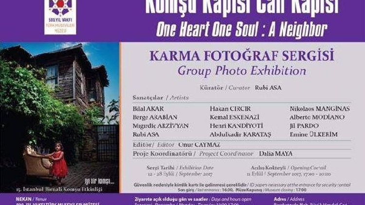 İstanbul Bienali kapsamında Komşu Kapısı Can Kapısı Karma Fotoğraf Sergisi