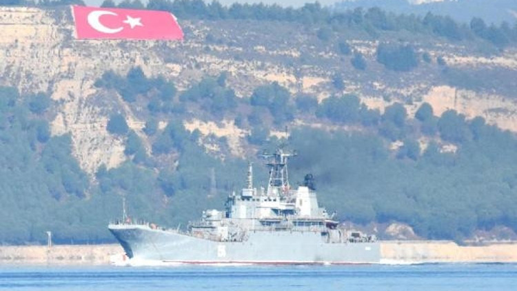 Rus savaş gemisi Yamal, Çanakkale Boğazından geçti