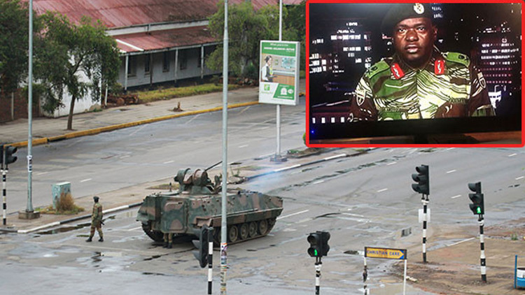 Son dakika... Zimbabvede darbe oluyor Mugabe gözaltında