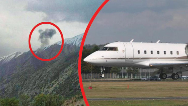 İranda düşen Türk uçağından ilk fotoğraf