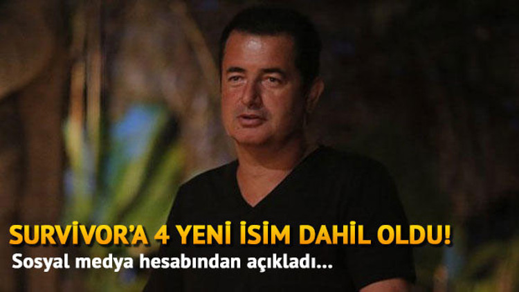 Survivora katılacak olan 4 yeni isim belli oldu Acun Ilıcalı sosyal medyadan açıkladı