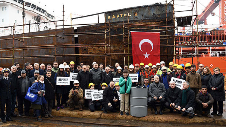 Kumbarasındaki 103 lirasını Kartal istimbotu için bağışladı