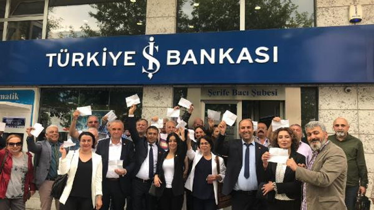 Kastamonuda CHPlilerden İnce’nin seçim kampanyasına bağış