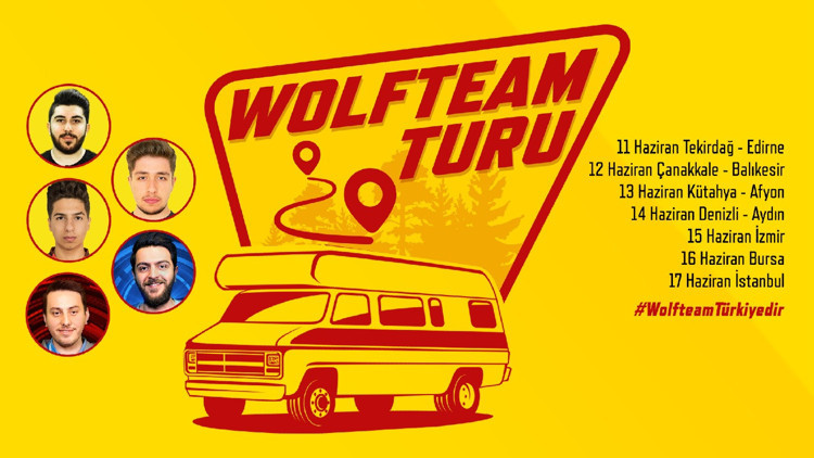 Wolfteam ekibi bayramda Türkiye turuna çıkıyor