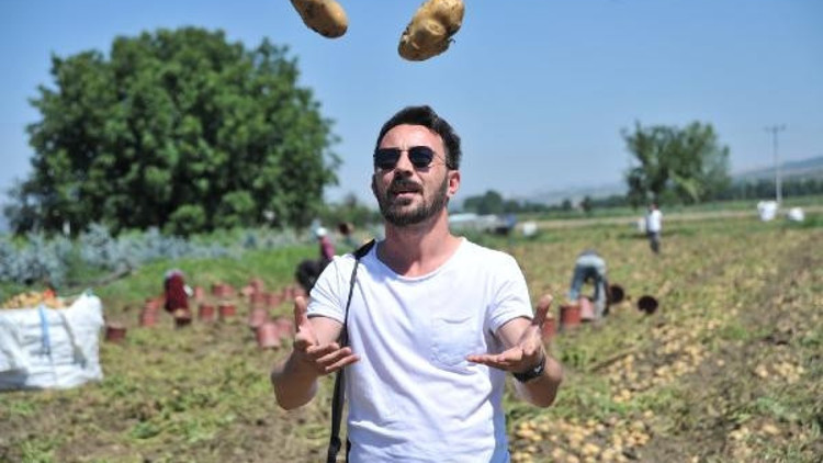 İnegölde patates hasatı başladı