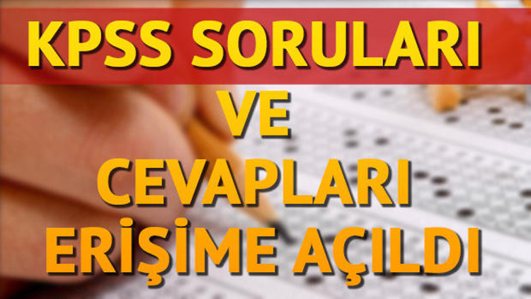 KPSS alan bilgisi sonuçları ne zaman hangi gün açıklanacak ÖSYM KPSS soru ve cevapları yayımlandı