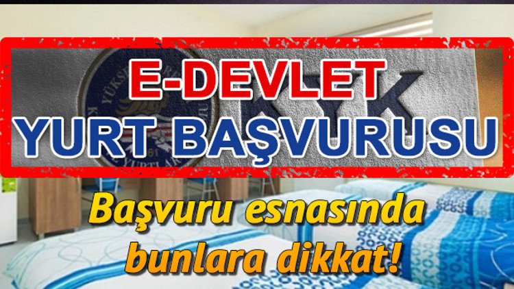 KYK yurt başvuruları başladı |  E Devlet KYK başvuru ekranı