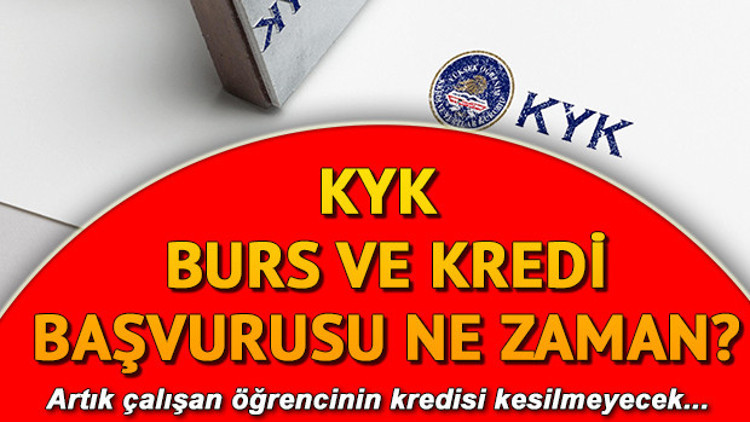 KYK burs başvurusu için geri sayım başladı... KYK burs ve kredi başvuruları için tarih belli oldu mu