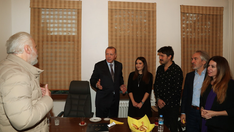 Cumhurbaşkanı Erdoğandan sürpriz ziyaret Cumhurbaşkanı Erdoğandan sürpriz ziyaret