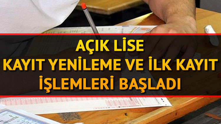 AÖL 2. dönem kayıt yenileme işlemleri başladı Açık lise kayıtları ne zaman bitecek AÖL 2. dönem kayıt yenileme işlemleri başladı Açık lise kayıtları ne zaman bitecek