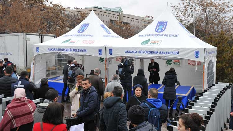 İlk tanzim satış çadırı kuruldu İşte böyle olacak