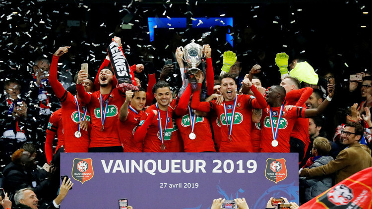Fransa Kupasını Rennes kazandı Fransa Kupasını Rennes kazandı
