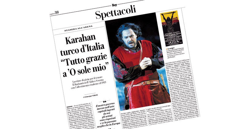 Tenor Karahan operanın mabedinde Tenor Karahan operanın mabedinde