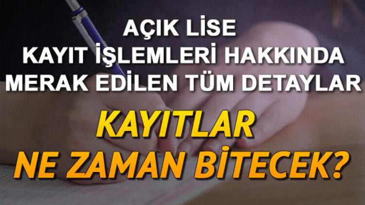 Açık lise kayıtları ne zaman bitecek AÖL 2019-2020 kayıt dönemi devam ediyor