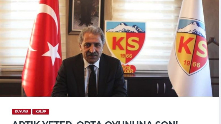 Erol Bedir: Artık yeter, orta oyununa son