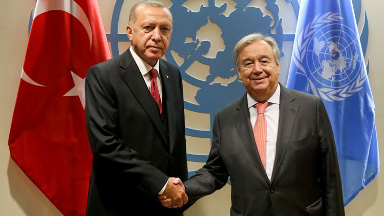 Cumhurbaşkanı Erdoğan, BM Genel Sekreteri Guterres ile görüştü