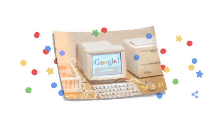 Google bu kez kendisini Doodle yaptı.. İşte Google 21. yaş günü teması