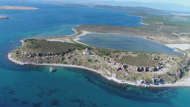 Edremit Körfezinin antik fotoğrafı çekiliyor