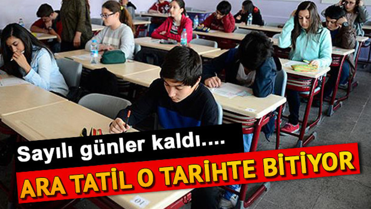 Ders başı için sayılı günler kaldı... Ara tatil sonrası okullar ne zaman açılıyor Ders başı için sayılı günler kaldı... Ara tatil sonrası okullar ne zaman açılıyor