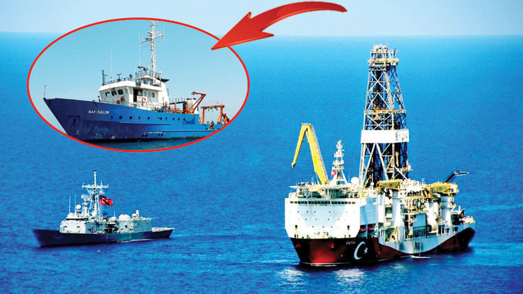 KKTC sularına giren İsrail gemisi çıkarıldı