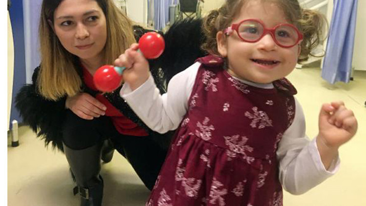Mutlu Kukla sendromlu Melisa, artık koşuyor