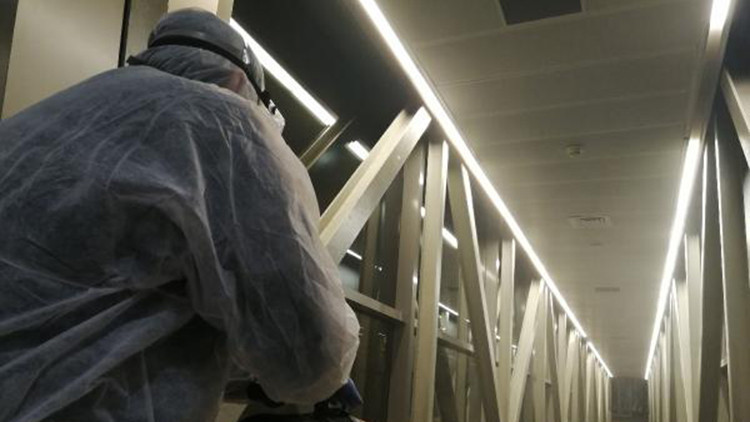 Sabiha Gökçen Havalimanı dezenfekte edildi