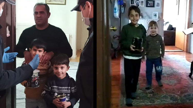 Kardeşlerden Milli Dayanışma Kampanyasına kumbaralarıyla destek