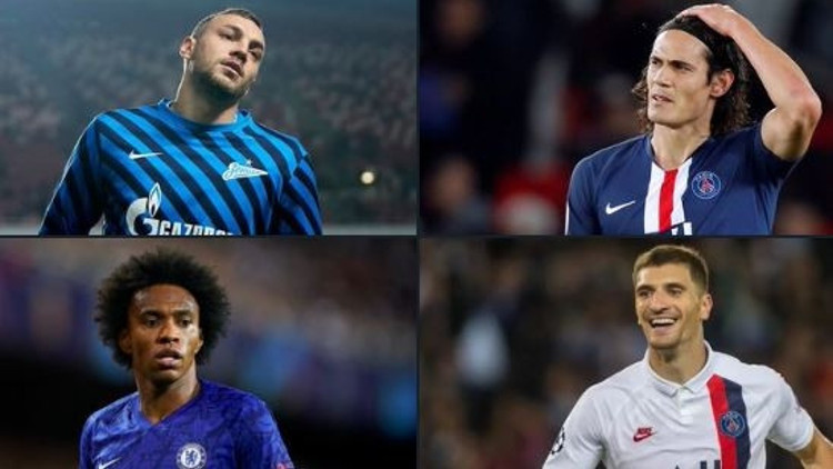 Ligler ertelendi, gözler kontratı bitecek futbolcularda Dzyuba, Cavani, Willian, Meunier...